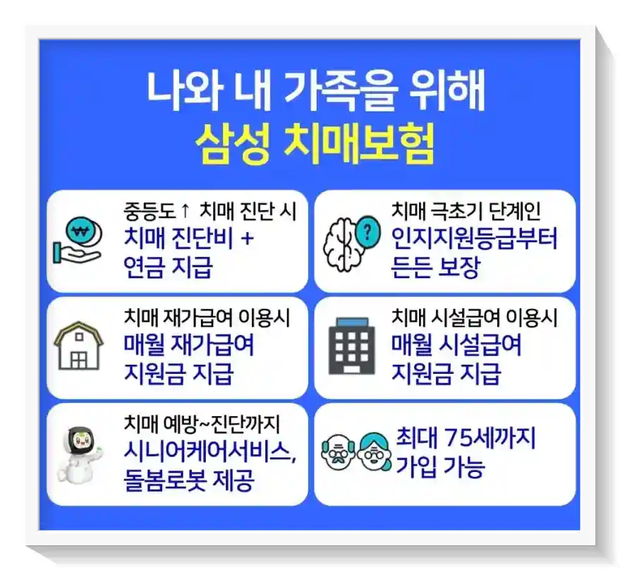 삼성 치매보험 특징 및 보장 내용