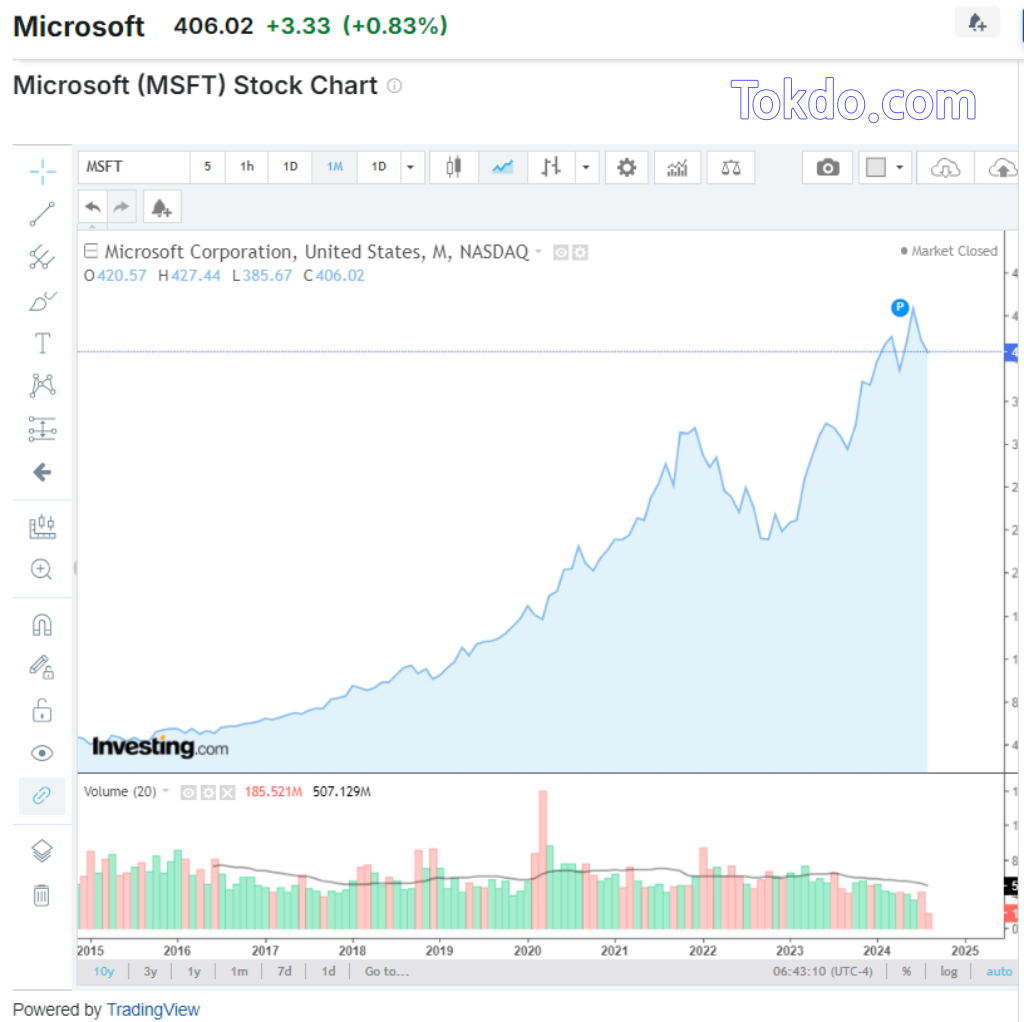 마이크로소프트(Microsoft, MSFT) 10Years