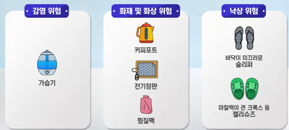 입원 시 반입 금지 품목
