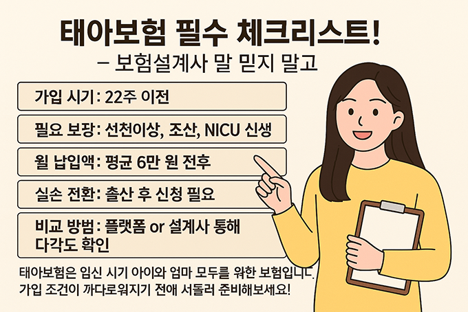 태아보험 필수 체크리스트